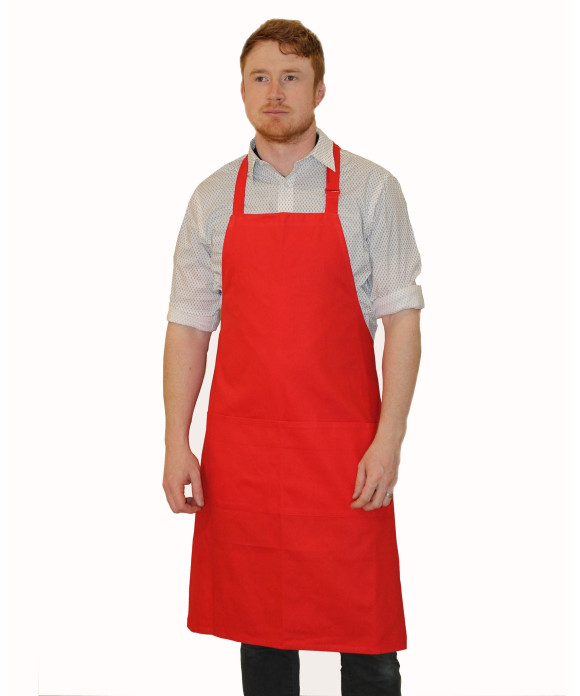 Bib Apron Navy Blue With Front Pockets1