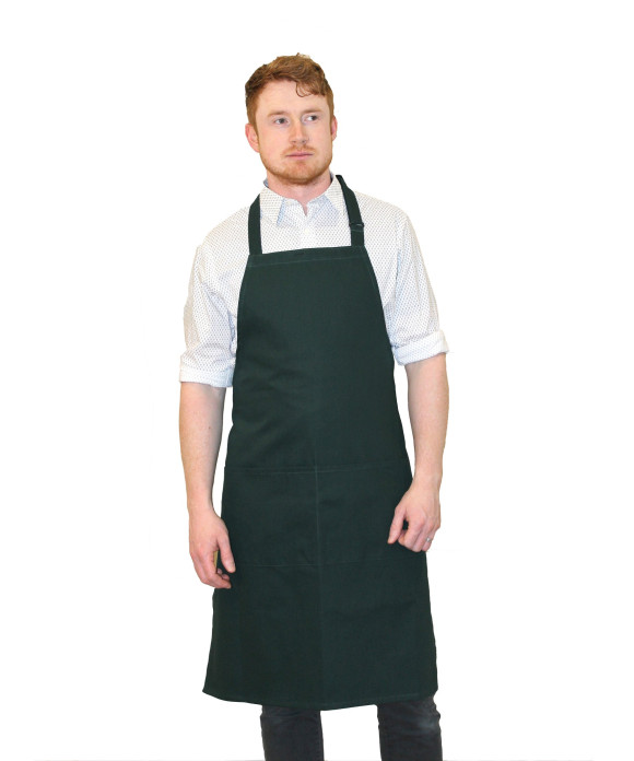 Bib Apron Navy Blue With Front Pockets3