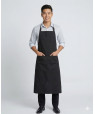 New Bib Black Long 2 Pocket