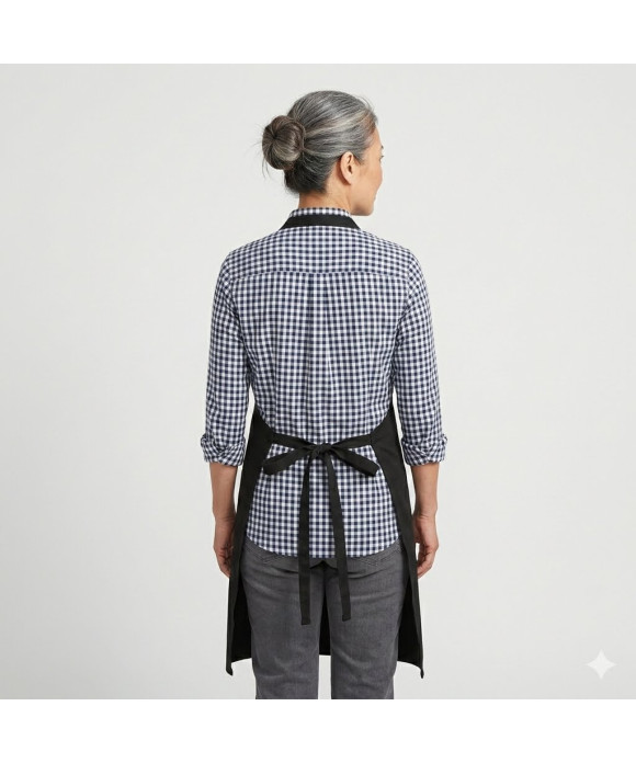 New Bib Black Regular No Pocket Rear