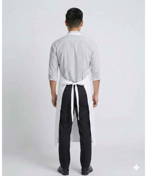 New White 2 Pocket Long Rear