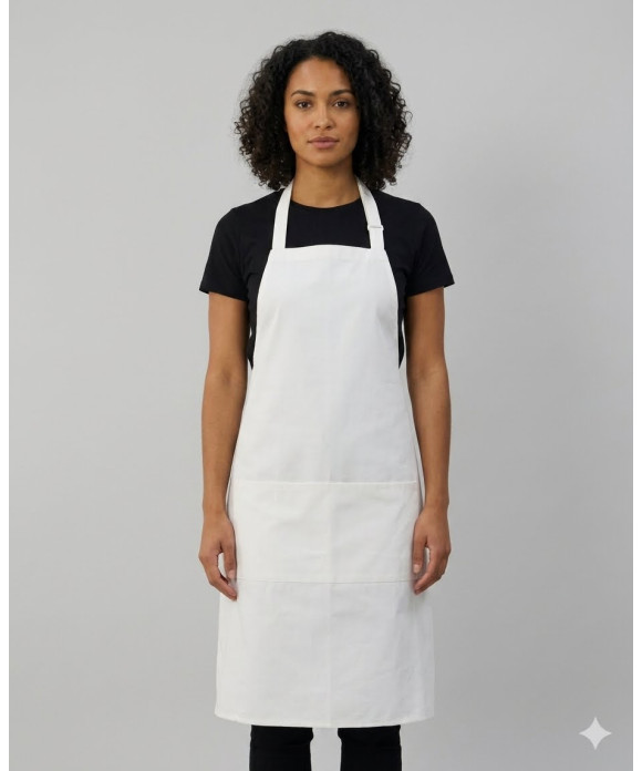 New White Long 2 Pocket