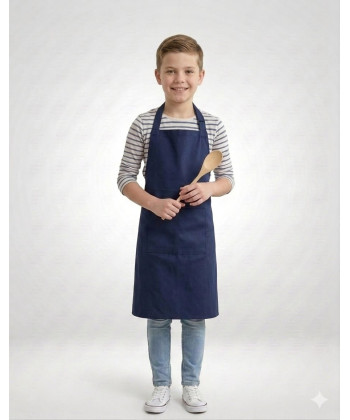 New Childrens Navy Apron Male
