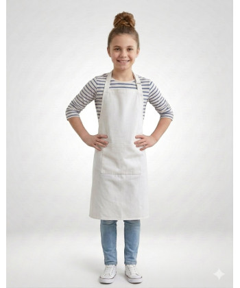 New Childrens White Apron
