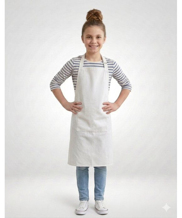 New Childrens White Apron