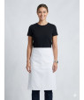 New 3 Quarter White Apron 2 Pocket